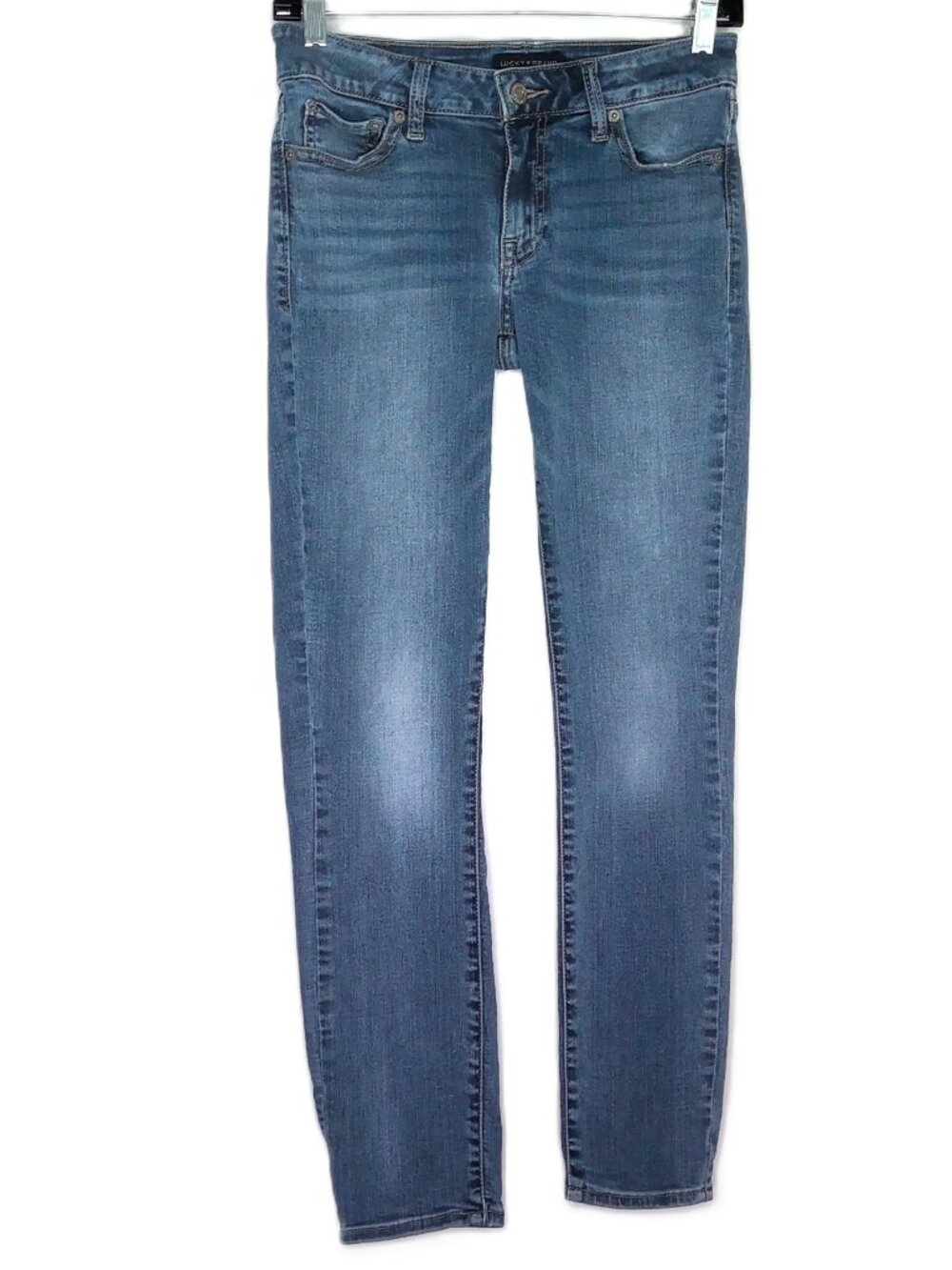 Lucky Brand Blue Jeans Lolita Low-Rise Skinny Medium Wash Stretch Sz 2 / 26 R
